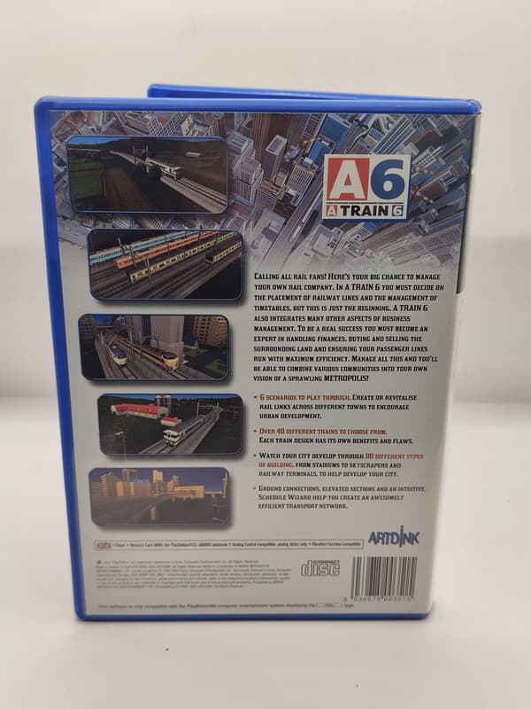 A6 TRAIN 3XA PS2 Sony PlayStation 2 (PS2)
