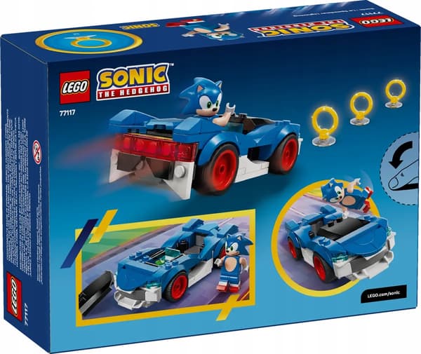 LEGO SONIC THE HEDGEHOG SONIC: SPEEDSTER LIGHTNING BUILDING SET 77117
