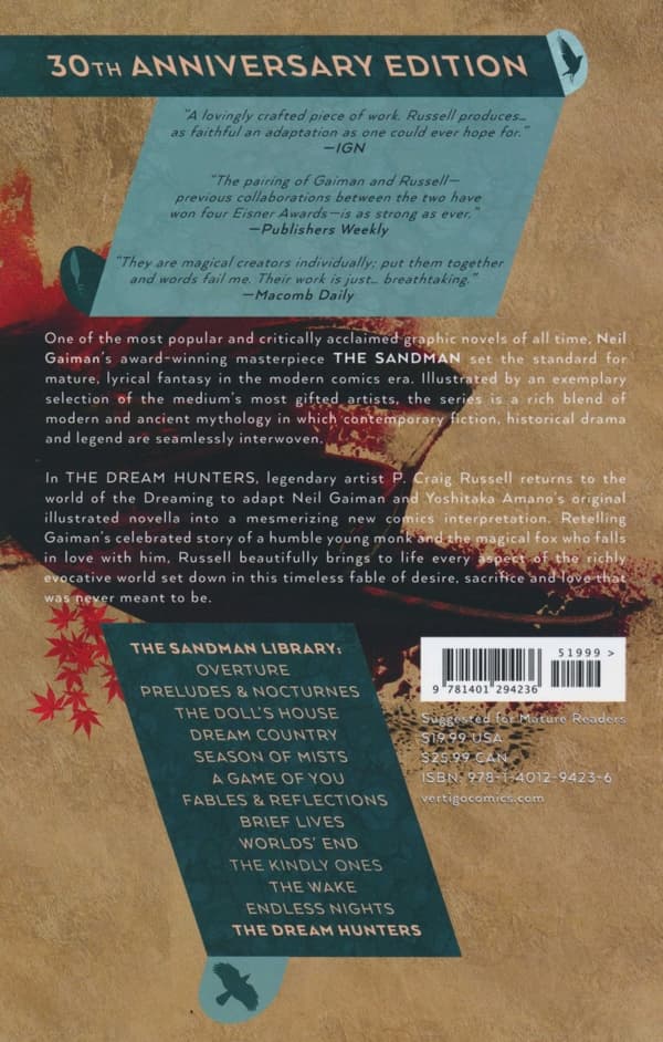 Sandman: Dream Hunters 30th Anniversary Edition