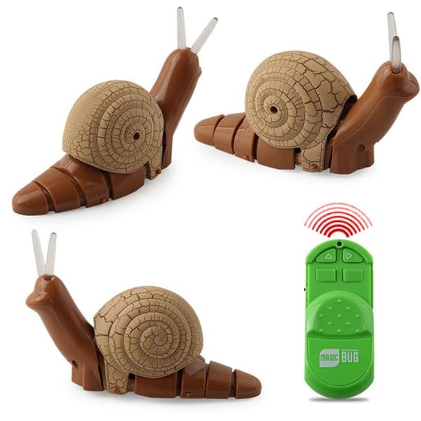 2-pack: Funny IR Remote Control, Fake Squirmy Snail, Prank Toy, Insect Prank