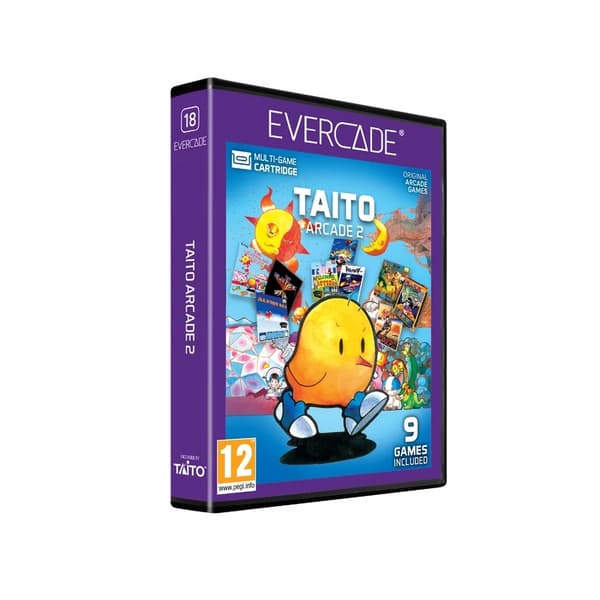Evercade #18, Taito Arcade 2, 9-in-1, Retro, Multi-Game, Game Pack