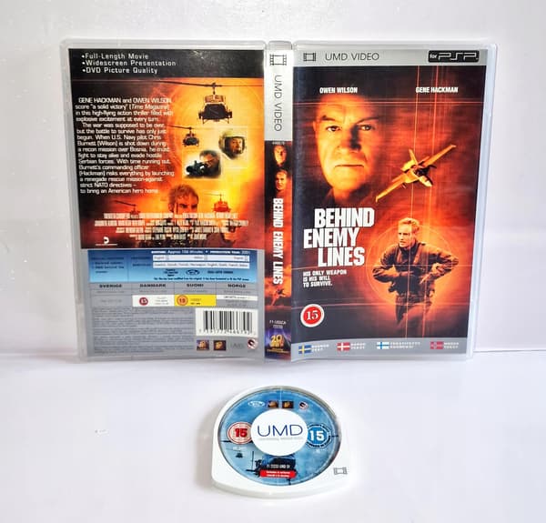 BEHIND ENEMY LINES PSP UMD VIDEO DISC +DB