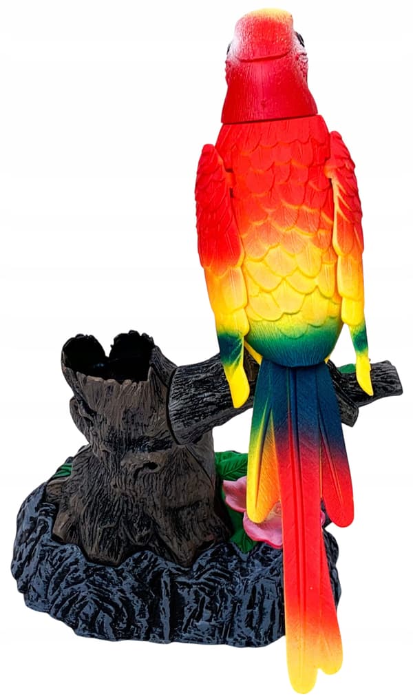 A chirping, moving little bird. An interactive bird. A budgie. With sound
