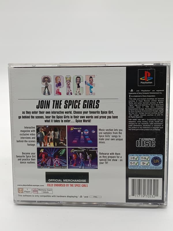 SPICE WORLD PlayStation (PSX) boxed version