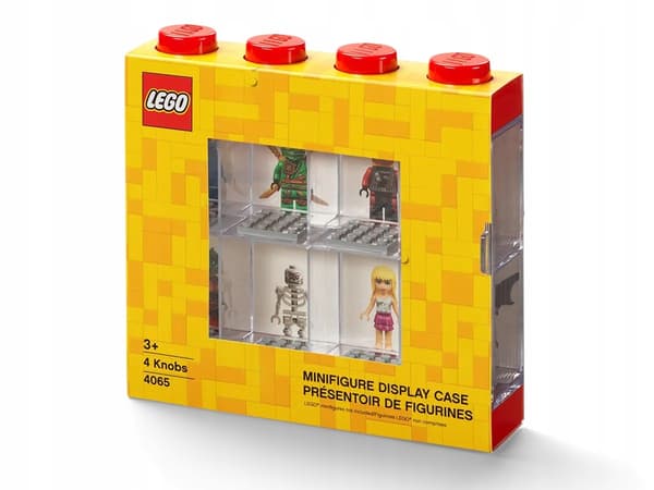 LEGO Minifigure Display Case 8 (red)