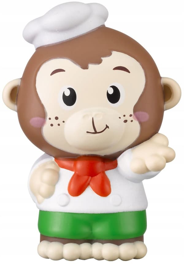 CHLOROPHYLL MINI PIZZERIA – MUSHROOM-SHAPED RESTAURANT + MONKEY FIGURINE