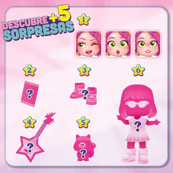 Magicbox – KookyLoos – Glitter Glam series (pink) – surprise doll