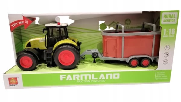 Large Farm, Animal Pen, Tractor and Trailer