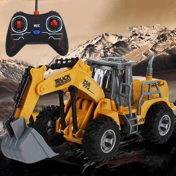 Miniature 2.4G RC construction vehicle, 5 channels – great fun!