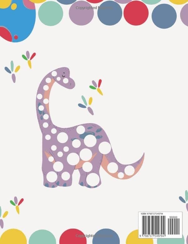 Dinosaurs: Dot Markers Activity Book: Cute Dinosaurs: BIG DOTS | Do A Dot