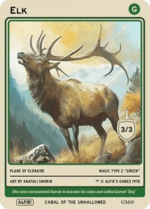 Magic: The Gathering Elk Token