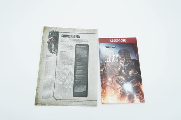 Warhammer 40k Schattenspeer set: brochure, booklet and decal