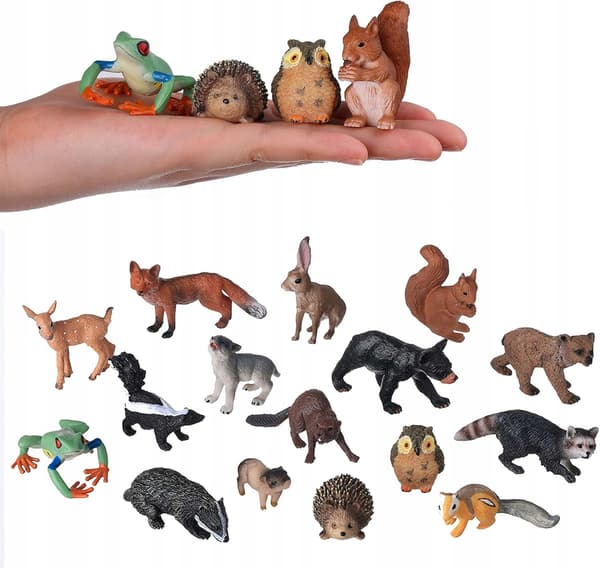 16-piece JOKFEICE ABS Forest Animals Realistic Set 3+