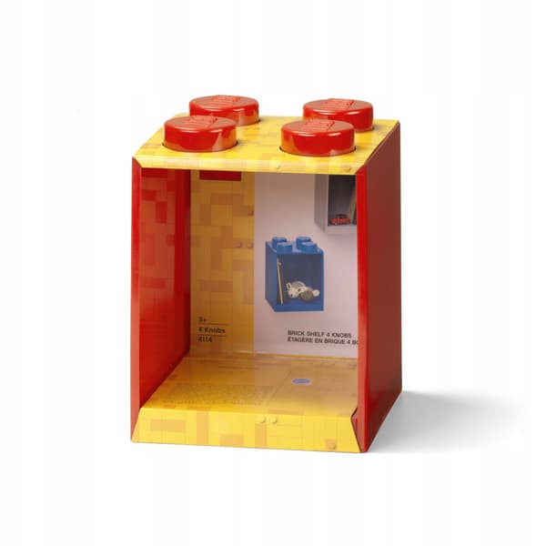 LEGO Brick 4 Room Copenhagen wall shelf, light grey