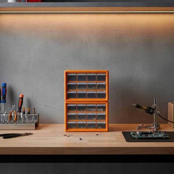 Organiser, Cabinet, Clean Drawers, Drawer, Cabinet, Stackable, Screw 8, Green Mesh