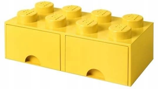 Lego Brick Drawer 8 yellow block storage box with drawers