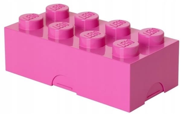 LEGO 8-LUNCHBOX BREAKFAST CONTAINER PINK + BAG