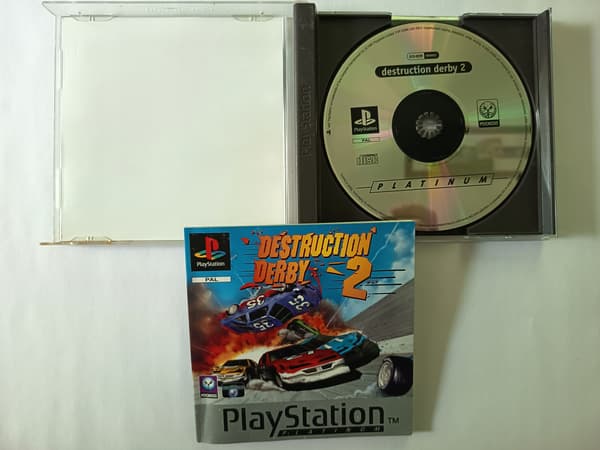 Destruction Derby 2 Platinum PlayStation (PSX) 3XA complete set