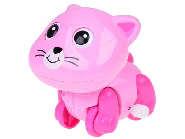 FOR CHILDREN: WIND-UP COLOURFUL KITTY – 1 PC