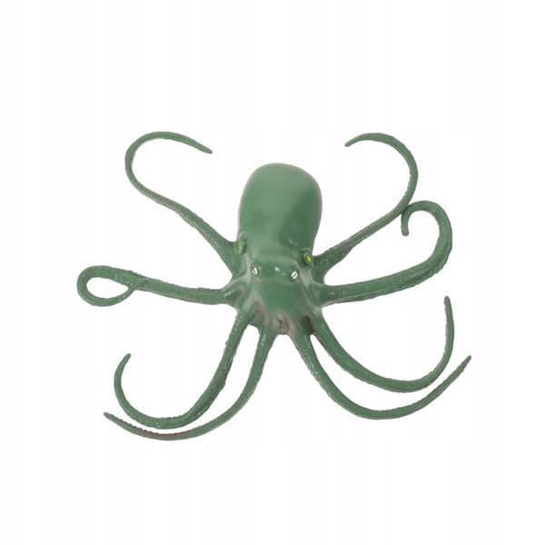 GREEN GLOW-IN-THE-DARK OCTOPUS TOY FIGURINE