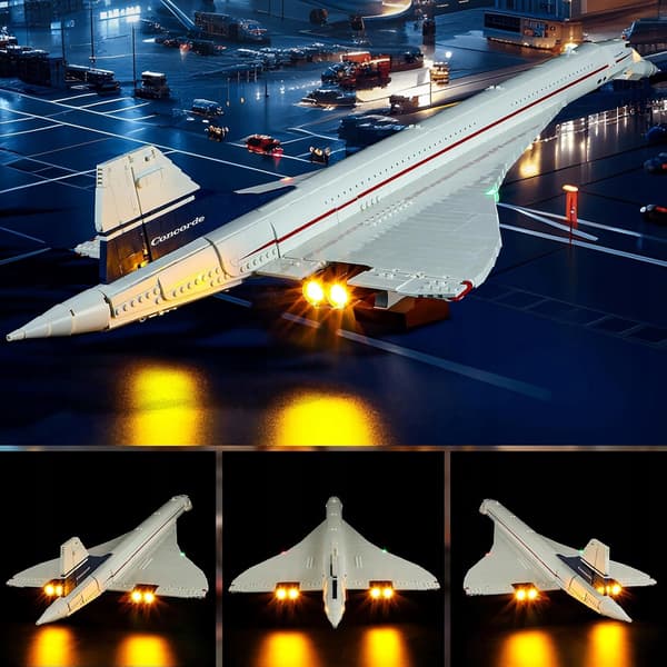 LED lighting for Lego bricks – set 10318 Icons Concorde