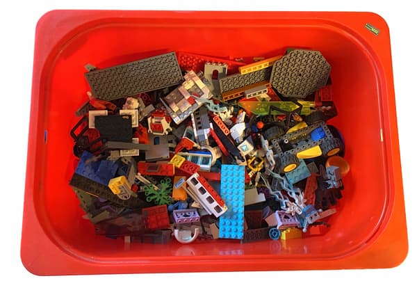 LEGO bricks, 1 kg by weight – Mixed Assortment: Original, second-hand LEGO bricks