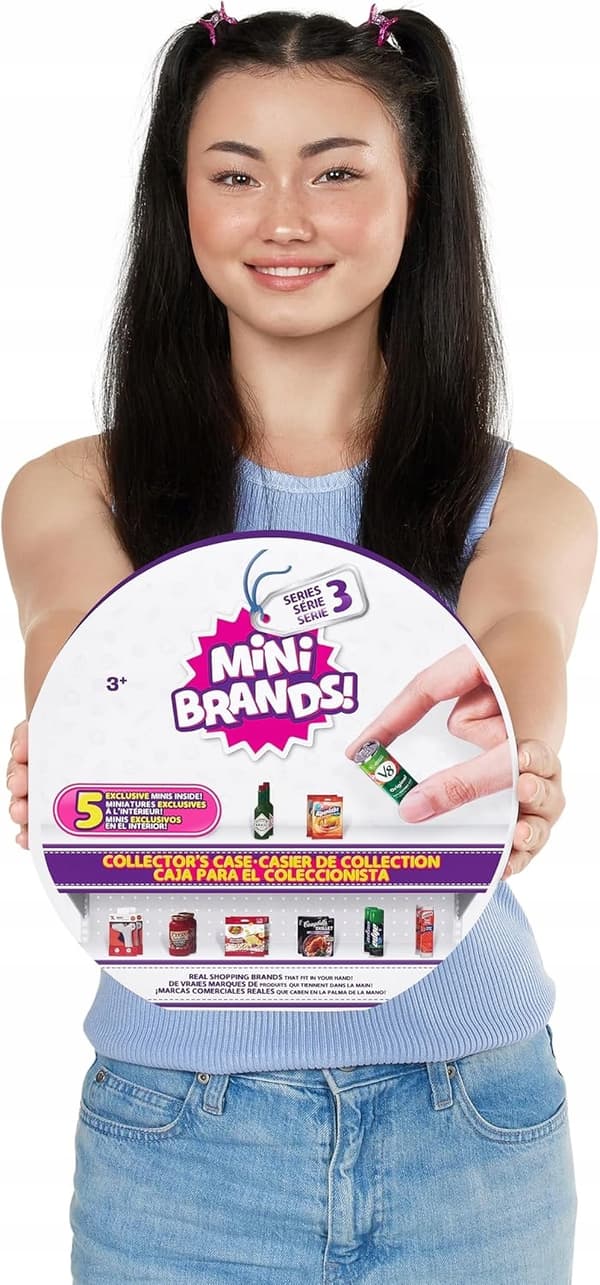 ZURU MINI BRANDS 3 COLLECTOR'S CASE + 5 UNIQUE ITEMS
