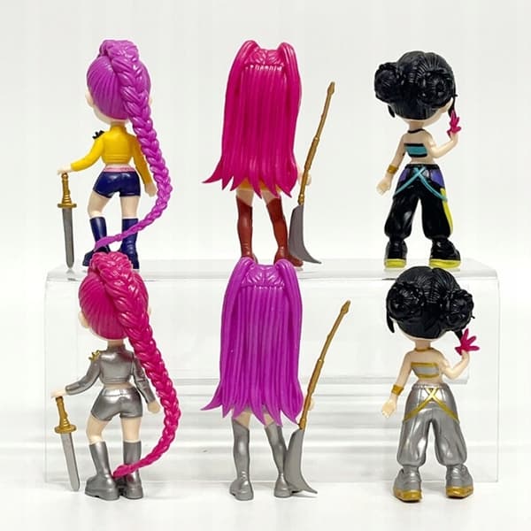 DEMON HUNTERS FIGURINES, DOLLS AND K-POP – 6-PIECE 11CM K-POP SET