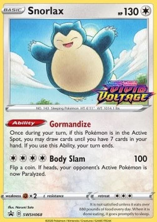 Pokemon TCG Snorlax