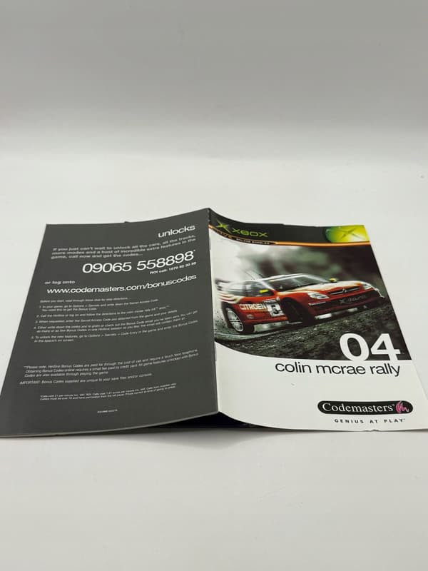 COLIN MCRAE RALLY 04 3XA Microsoft Xbox