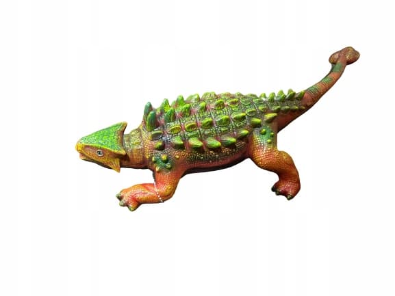 MEGA-SIZED RUBBER DINOSAUR figurine: Ankylosaurus