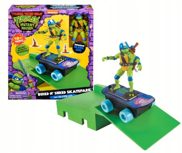 NINJA TURTLE FIGHTERS LEONARDO Skatepark Figure Set