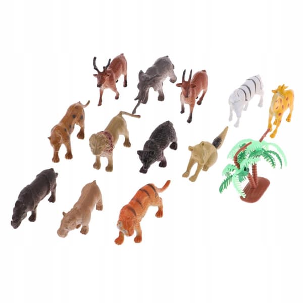 13x Mini Wildlife Animal Models Playset: Deer – Learn