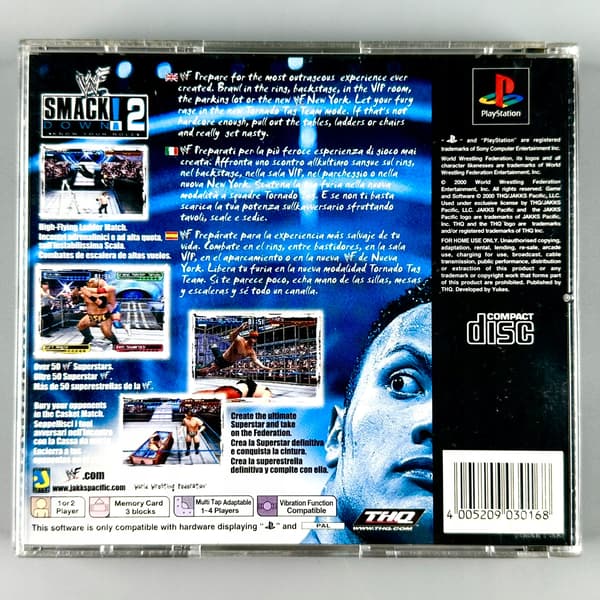 WWF SmackDown! 2: Know Your Role | PS1 | PSX | PLAYSTATION | 3xA SET