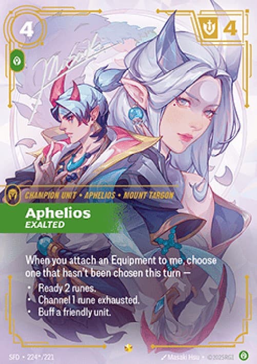 Riftbound SFD Aphelios, Exalted