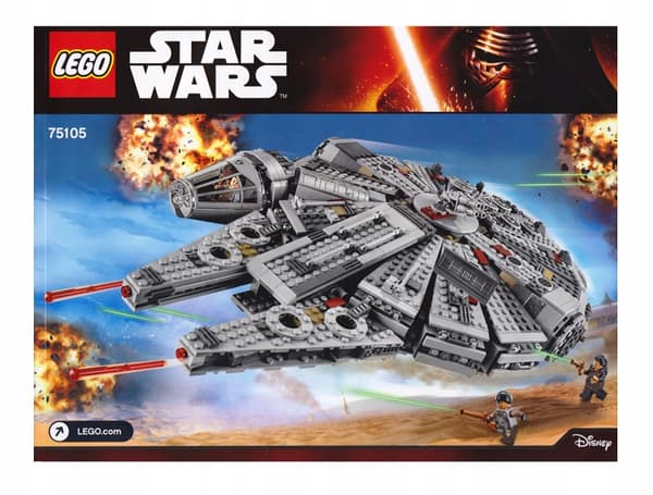LEGO PAPER INSTRUCTIONS – Star Wars Millennium Falcon 75105, 2015
