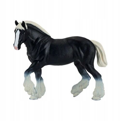 Mojo, a black Clydesdale horse