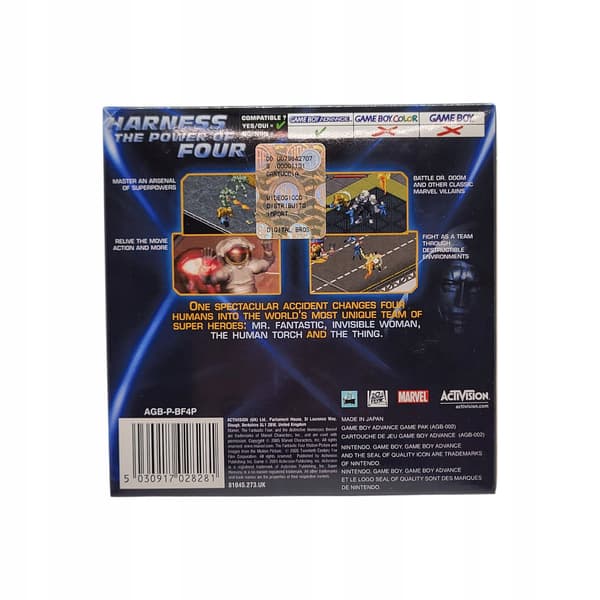 Fantastic 4 Game Boy, Game Boy Advance, GBA
