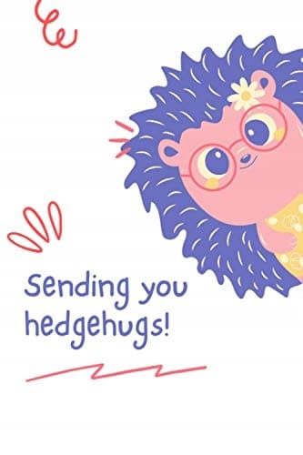 Notebook: Sending You Hedgehugs! : A cute notebook, perfect for Valentine's Day