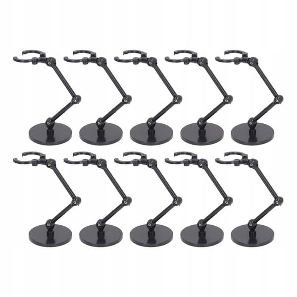 Figurine stand, flexible plastic stand for collectable dolls