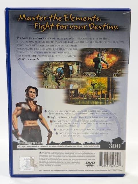 GODAI ELEMENTAL FORCE PlayStation 2 (PS2) boxed edition MIRROR DISC