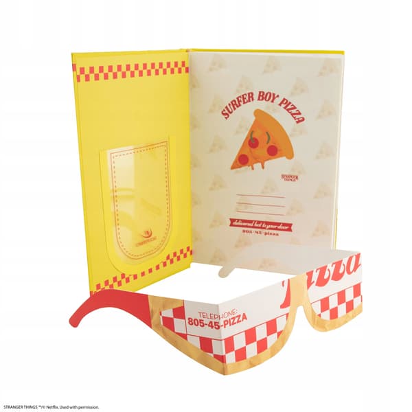 Surfer Boy Pizza Notebook, Stranger Things