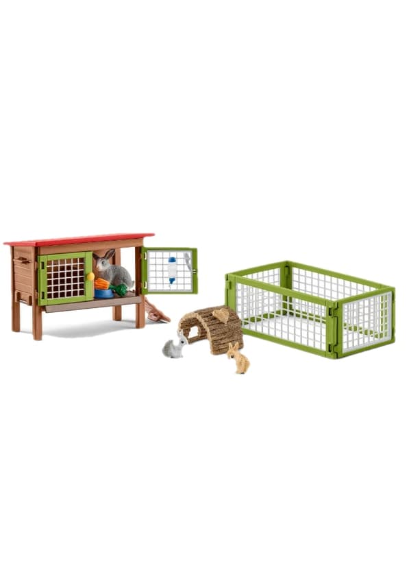 Schleich Farm Rabbit Hutch 42420