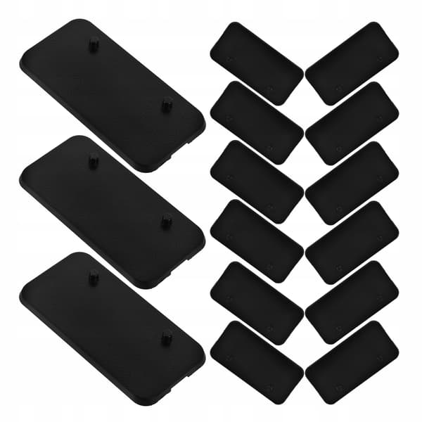 20 black plastic stands for action figures for a collector’s display case