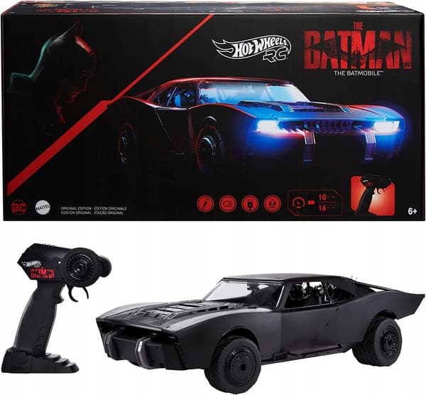 HOT WHEELS 1:10 RC BATMOBILE, remote-controlled