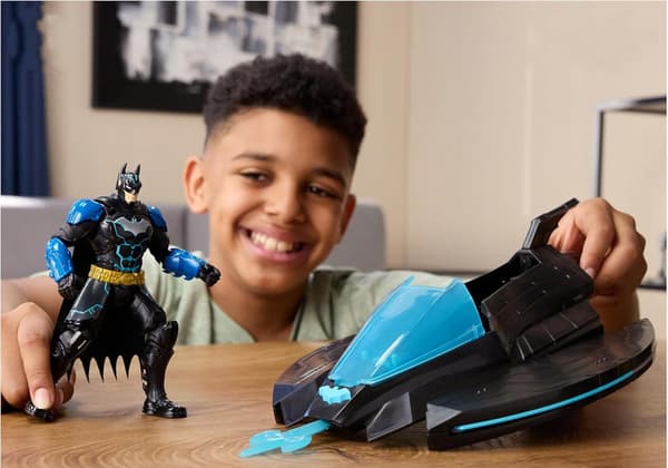 DC NINJA STRIKE KATANA BLADE BATWING VEHICLE + SPIN MASTER BATMAN FIGURE