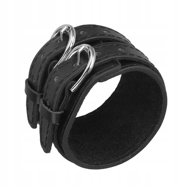 Men’s PU Leather Accessory with Double PU Leather, Black