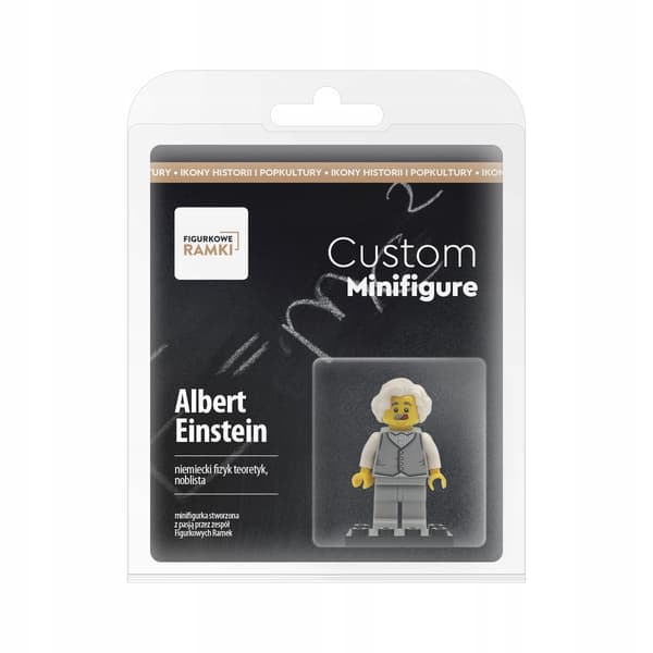 ALBERT EINSTEIN – CUSTOM MINIFIGURE – MINIFIGURE IN A BLISTER PACK