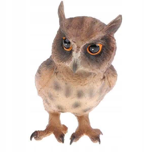 Realistic plastic owl Bird model Life Jungle Forest Ocean Animals Action