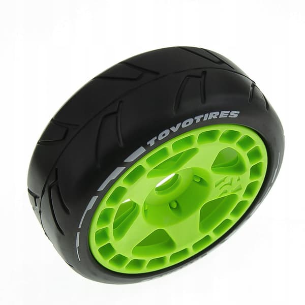 4 pieces 1/8 1/7 Resist Buggy, fluorescent green